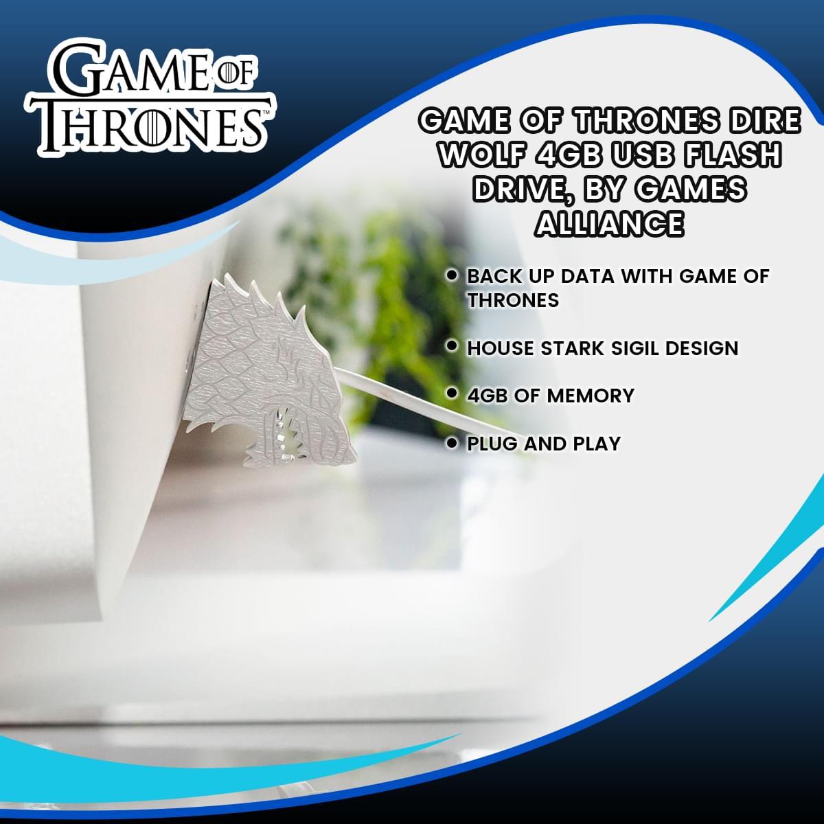 Game of Thrones House Stark 4GB PVC USB Flash Drive picture