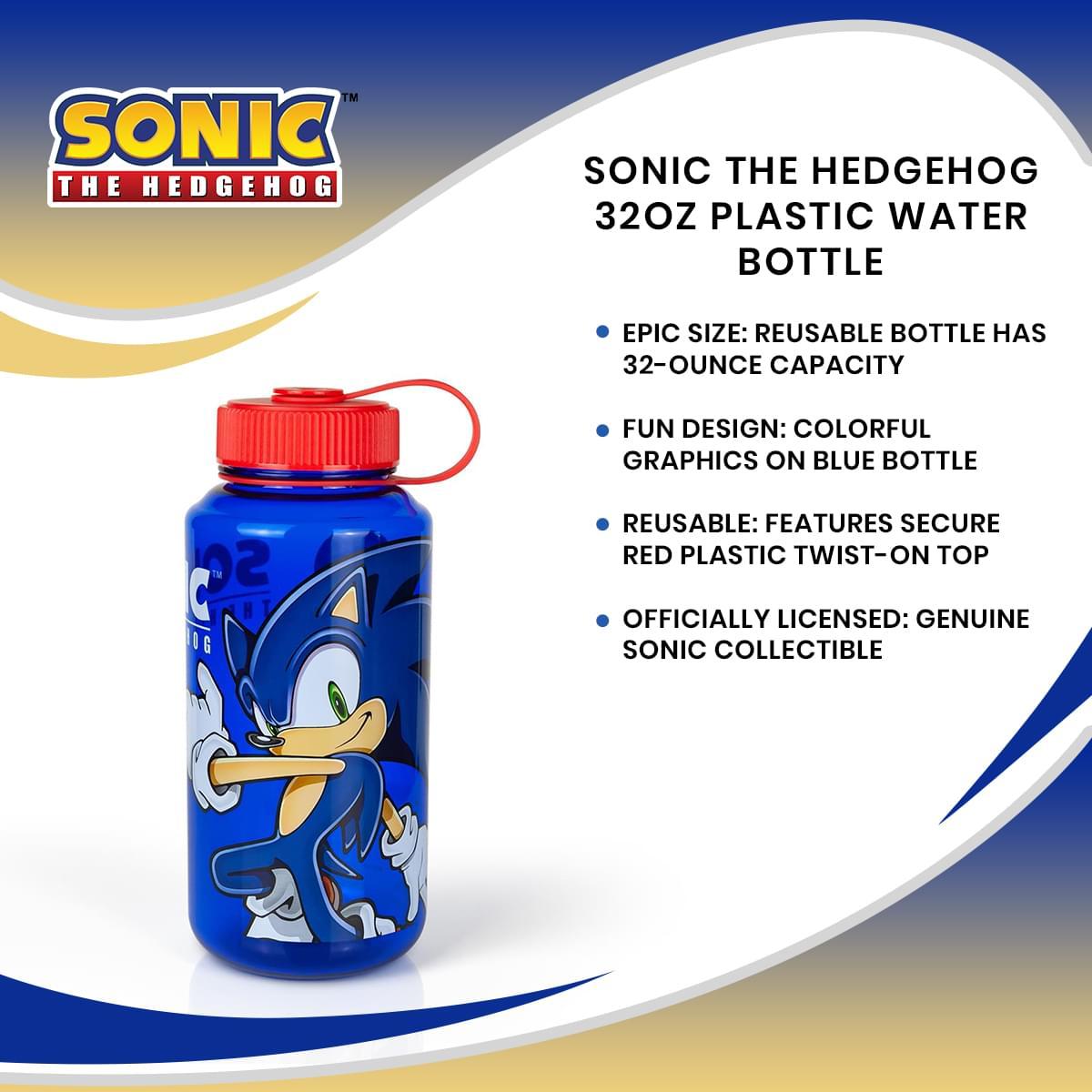 Sonic The Hedgehog 32oz Plastic Water Bottle picture