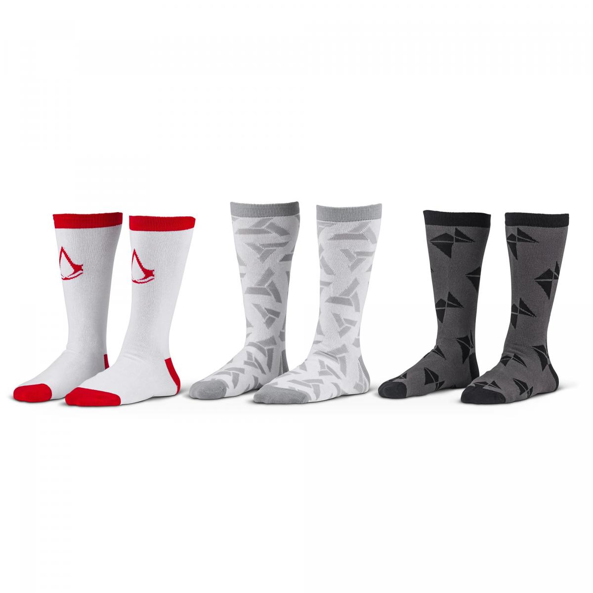 Assassins Creed Icons Mens Crew Sock Bundle | 3 Pairs picture