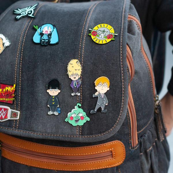 Mob Psycho 100 4-Piece Enamel Collector Pin Set picture