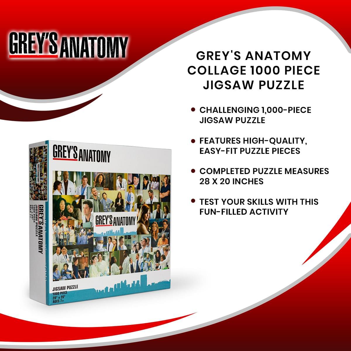 Greys Anatomy Collage 1000 Piece Jigsaw Puzzle picture