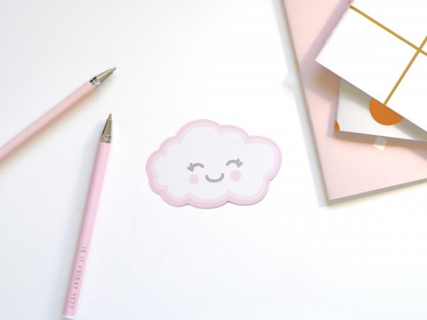 Glitter Galaxy Sticky Notes - Cloud picture