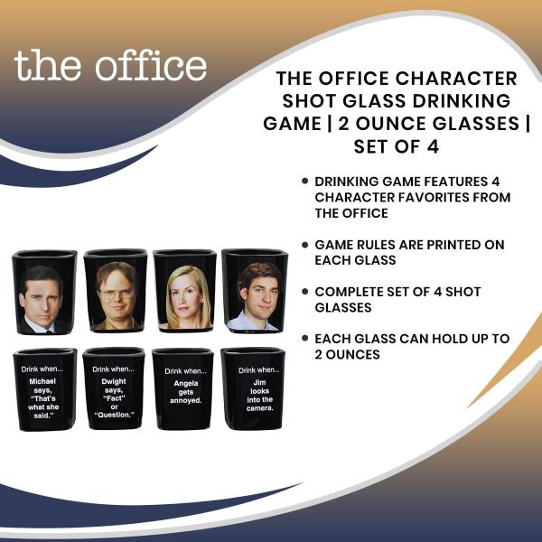 The Office Character Shot Glass Set of 4 picture