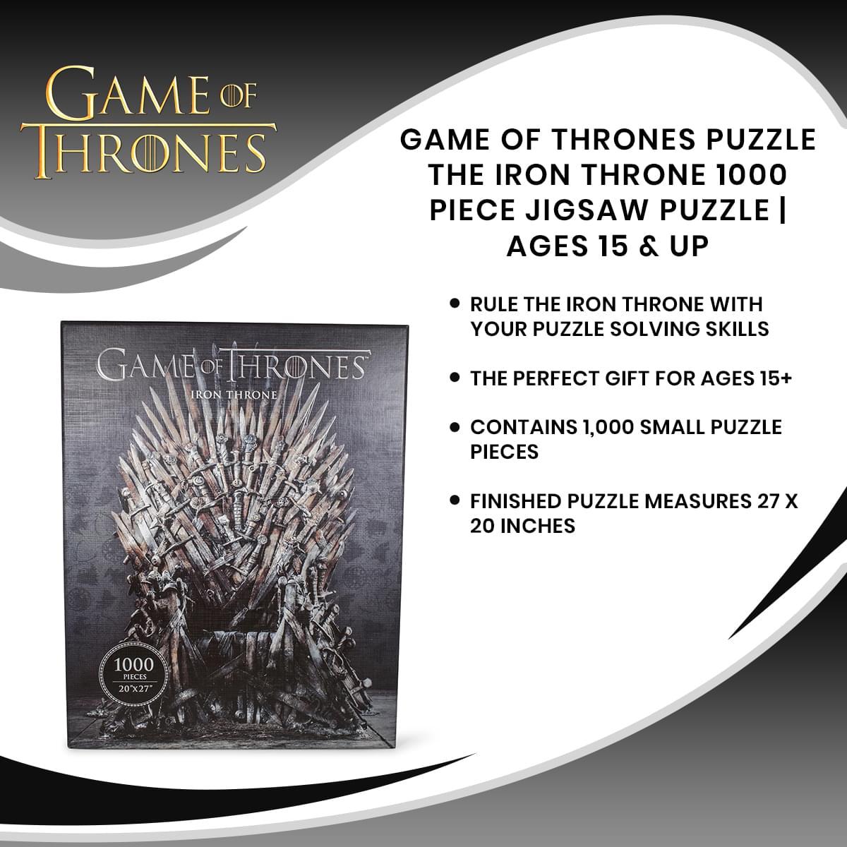 Game of Thrones Iron Throne 1000-Piece Puzzle picture