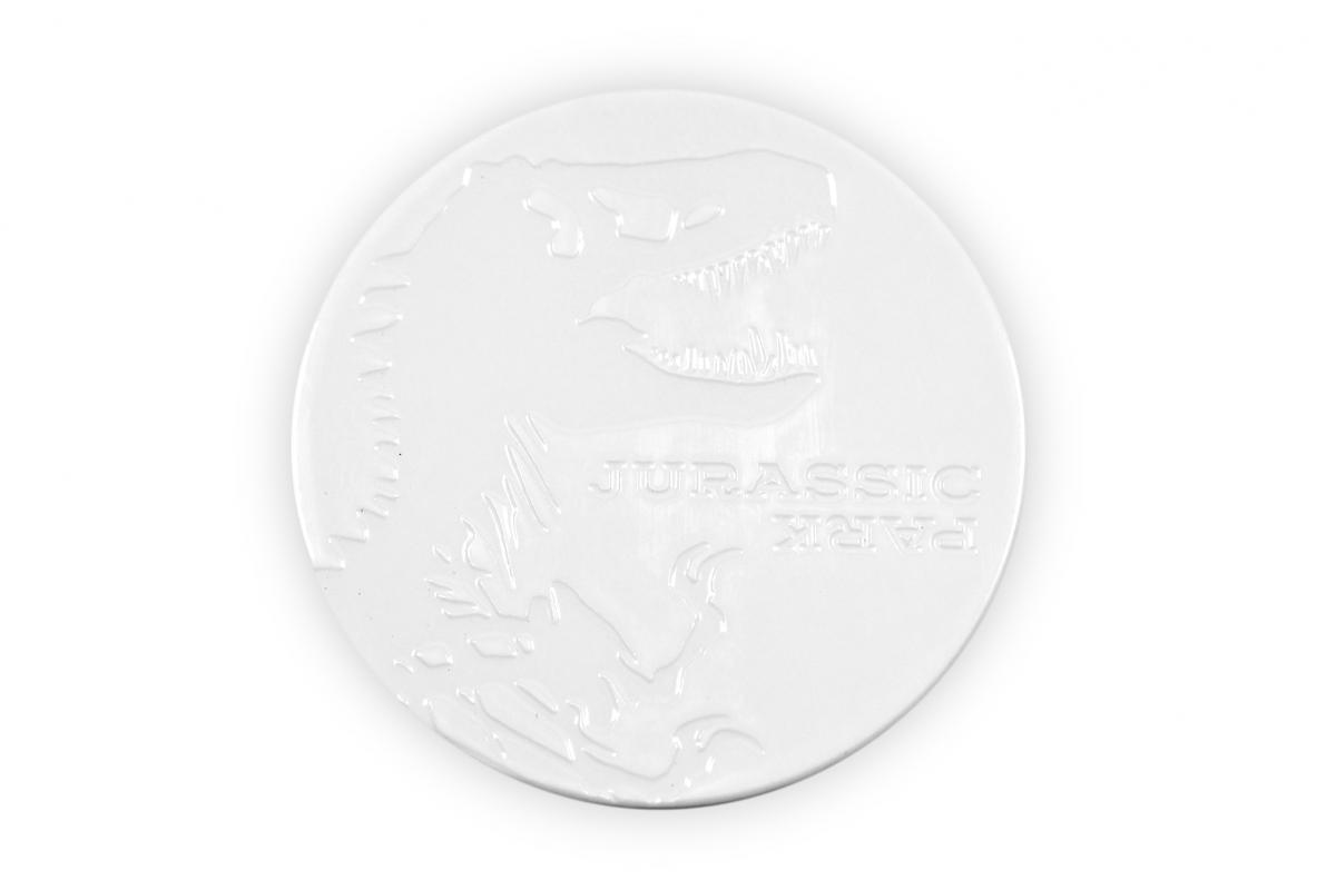 Jurassic Park 1pk Coaster 4in H x 4in L, Ceramic picture
