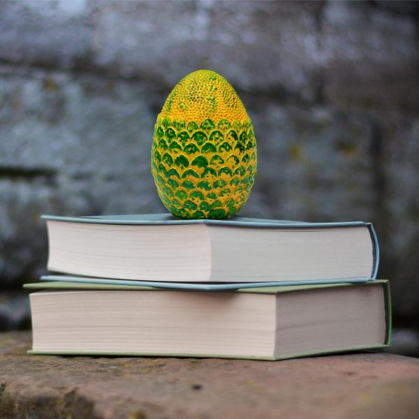Dragon Egg 4.5-Inch Resin Paperweight Prop Replica - Green picture