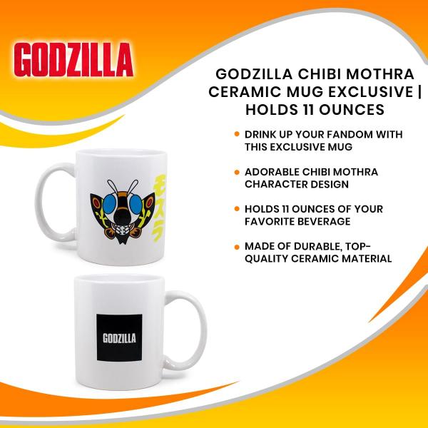 Godzilla Chibi Mothra 11 Ounce Ceramic Mug picture