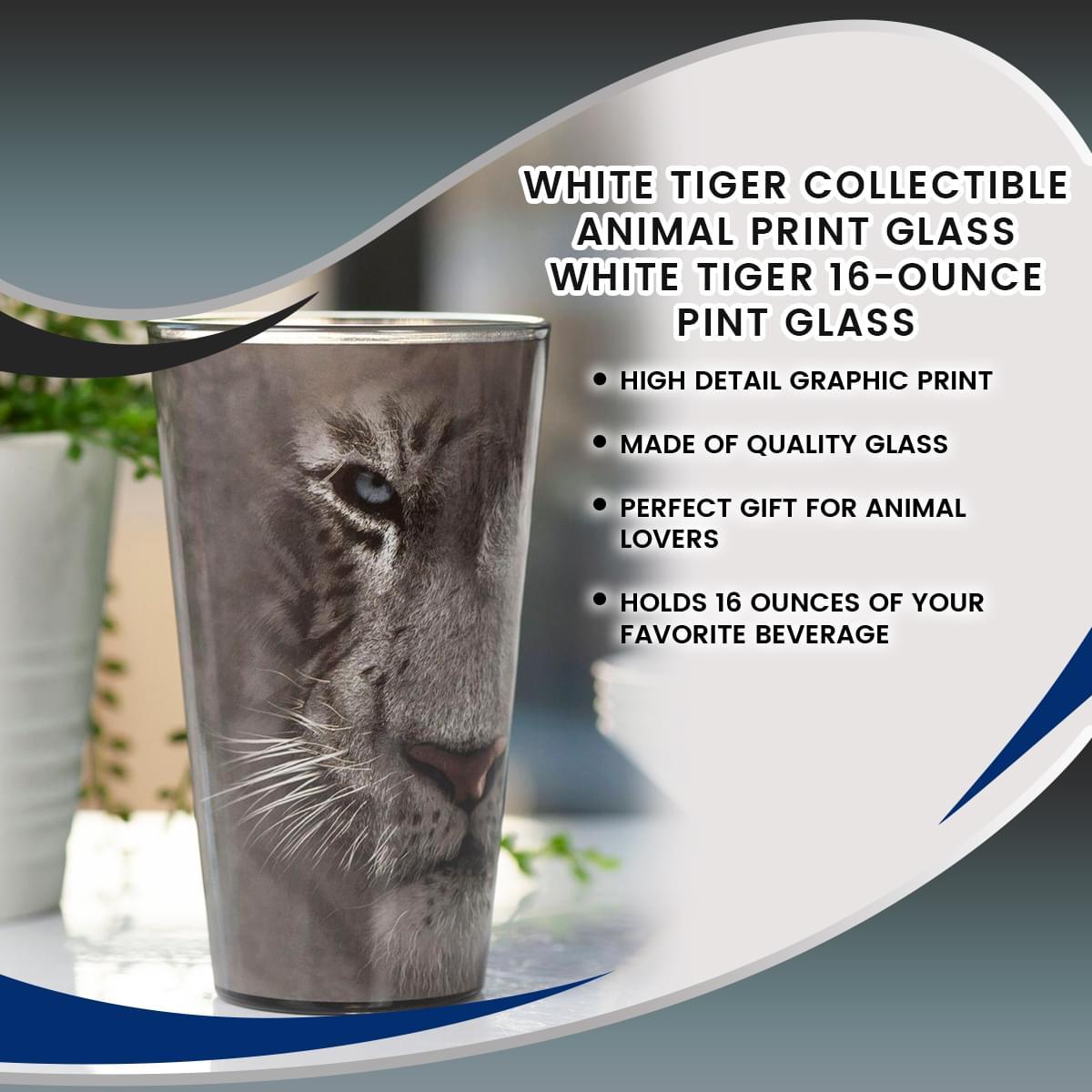 White Tiger 16oz Pint Glass picture