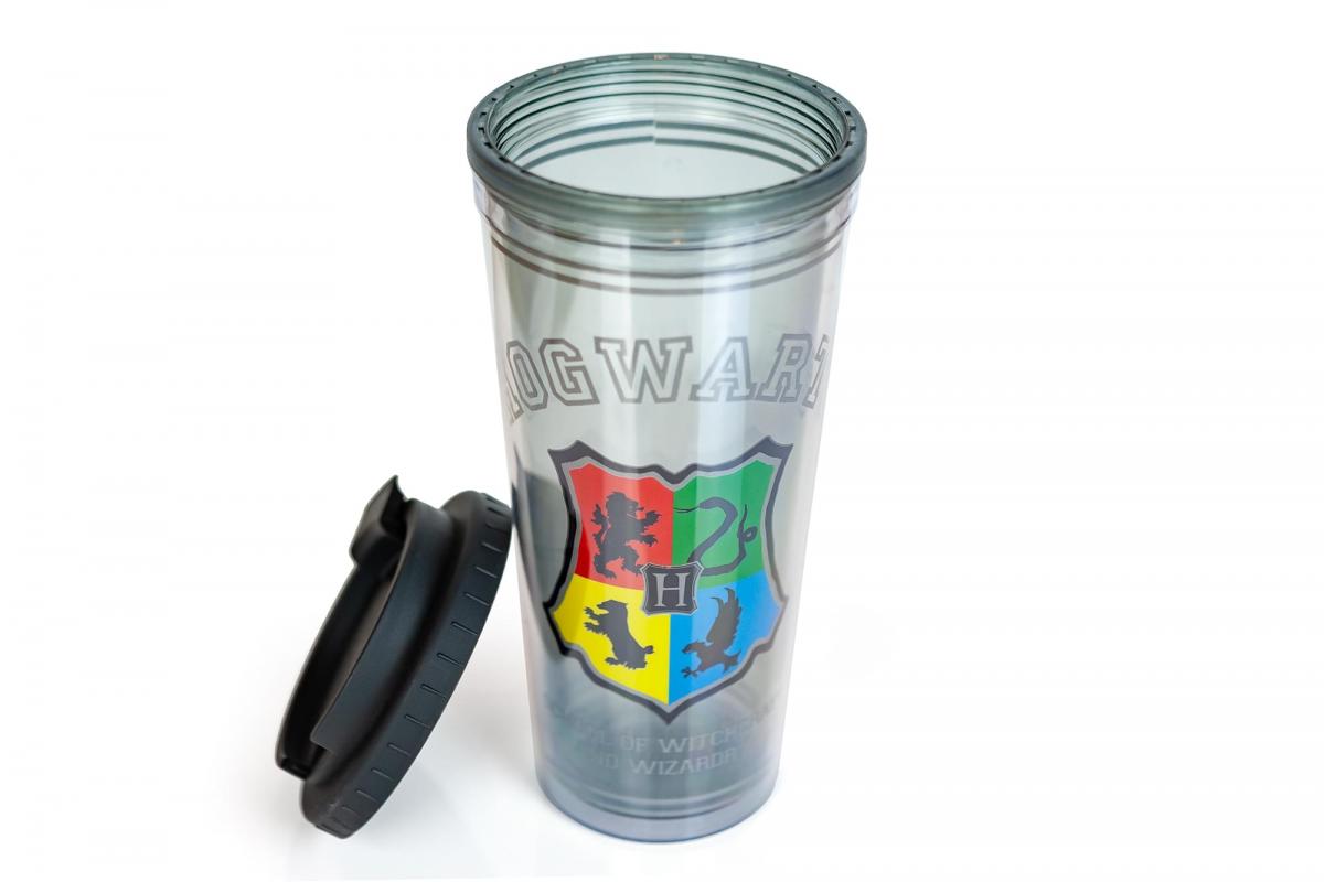 Harry Potter Hogwarts 24oz Double Walled Plastic Travel Mug picture