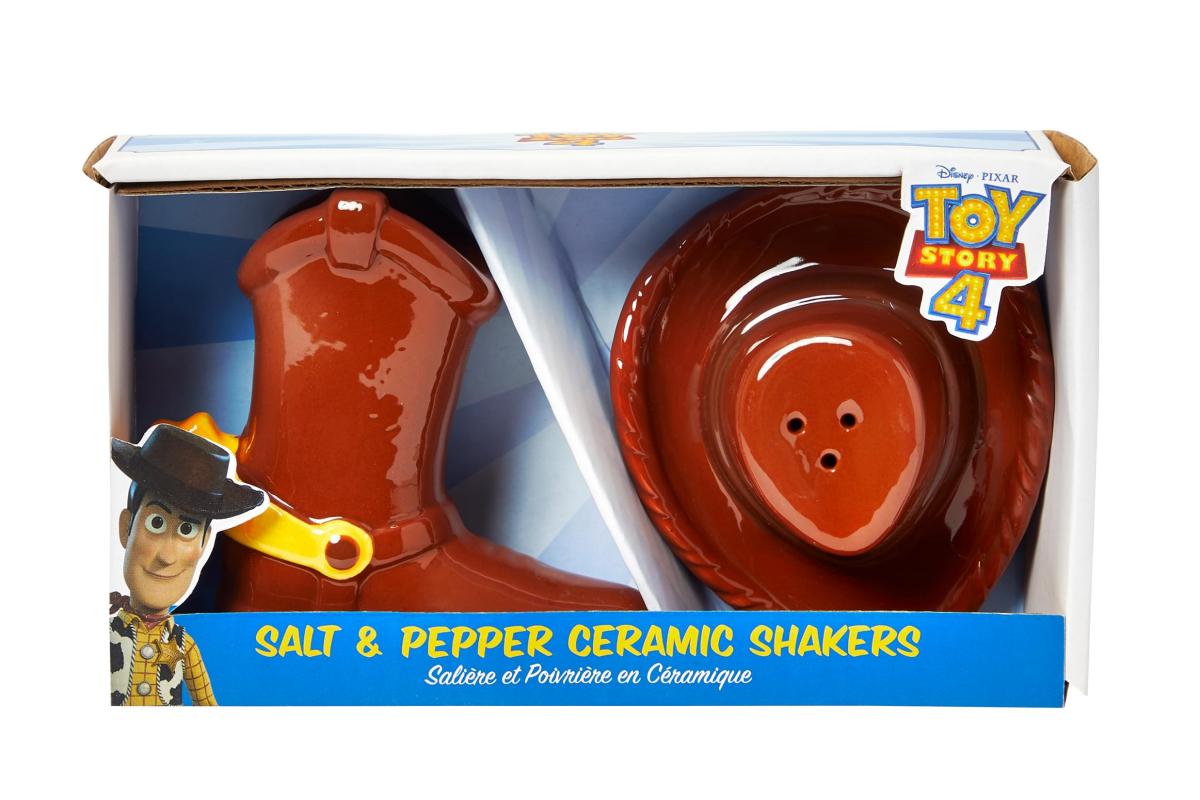 Disney Toy Story 4 Woody Ceramic Salt & Pepper Shaker Set picture