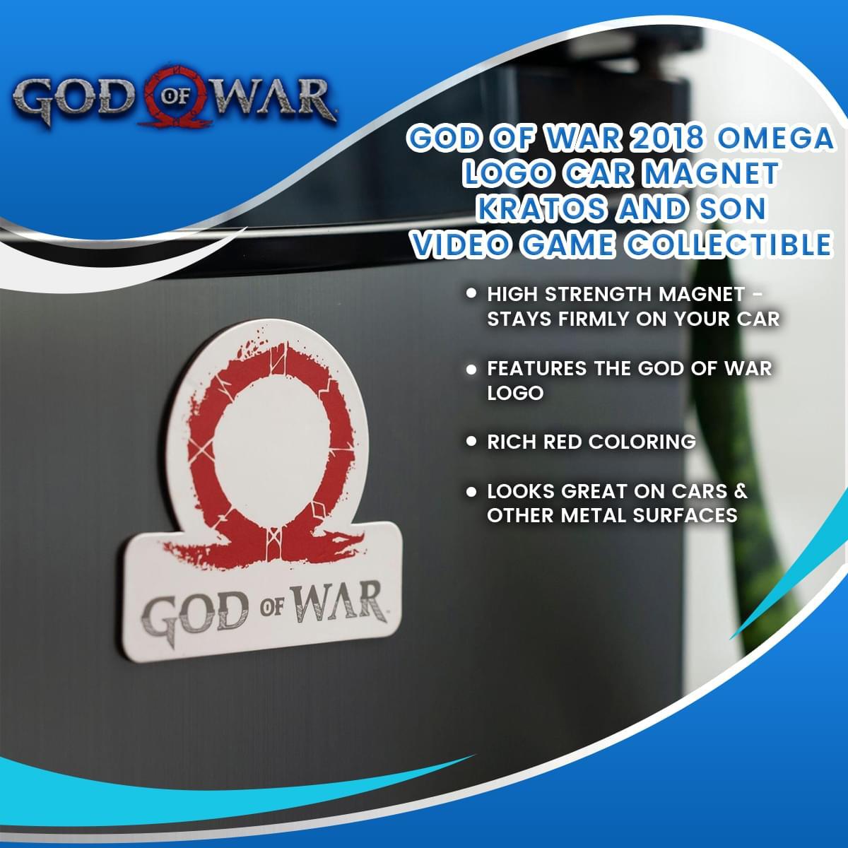 God of War (2018) Omega Logo Car Magnet picture