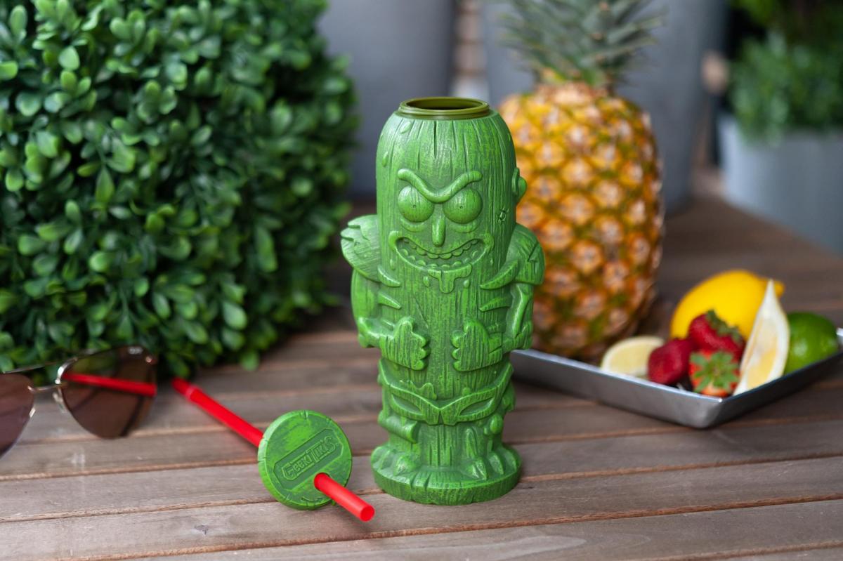 Geeki Tikis Rick and Morty Pickle Rick Plastic Tumbler | Holds 22 Ounces picture
