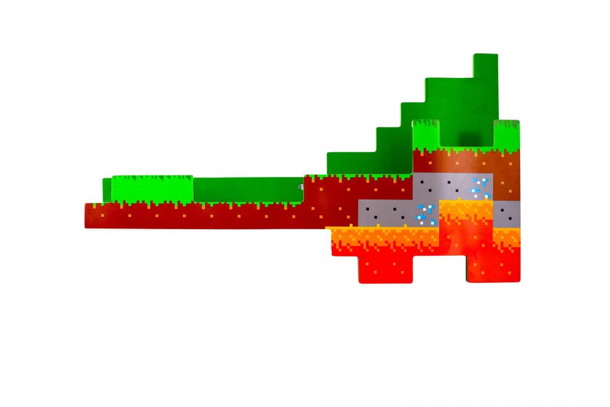 Minecraft Overworld Wall Shelf | 2 Feet Long | Holds 15lbs picture