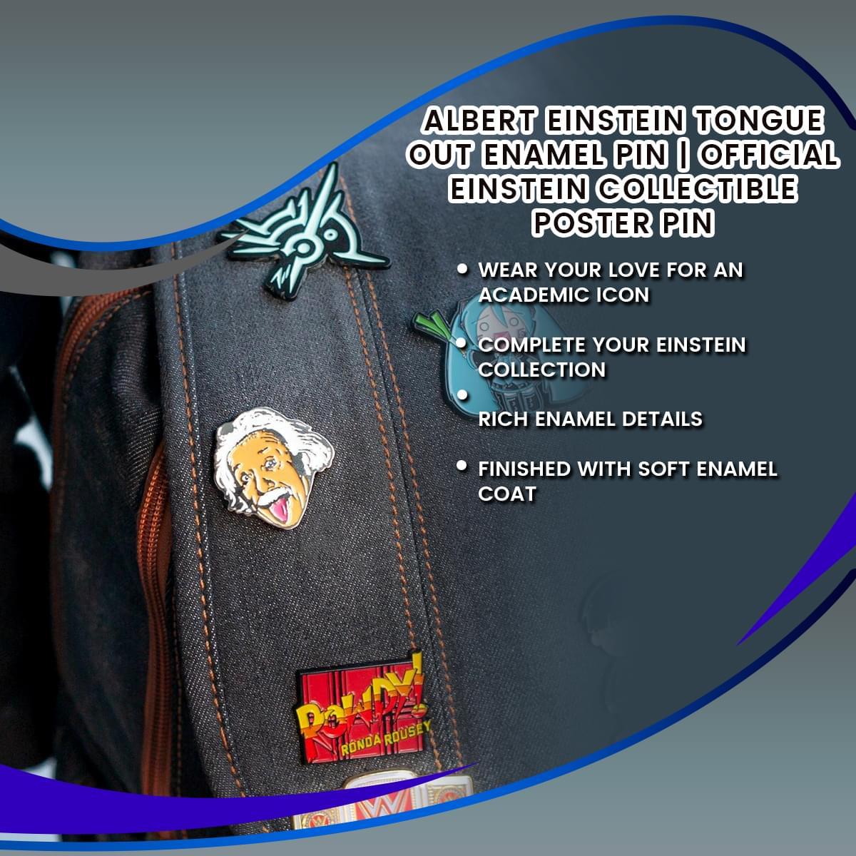 Albert Einstein Soft Enamel Collector Pin picture