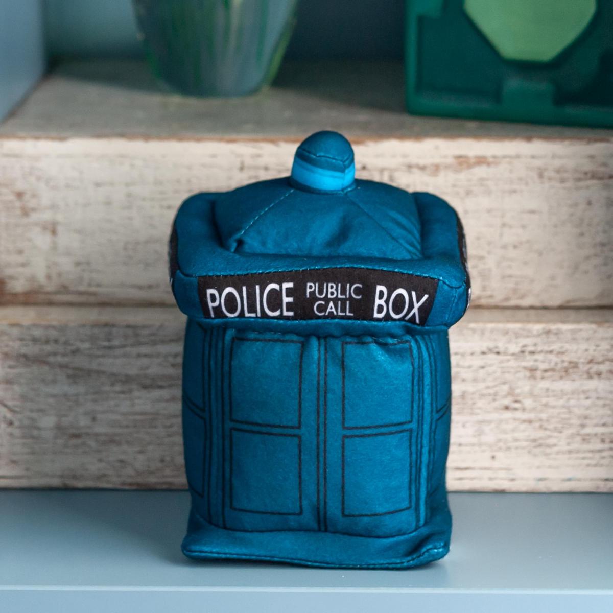 Doctor Who Plush TARDIS & 13th Doctor Enamel Collector Pin picture