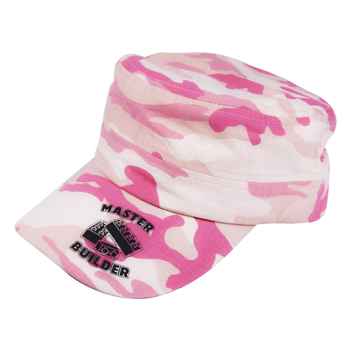 Master Builder Pink Camo Military Cap picture