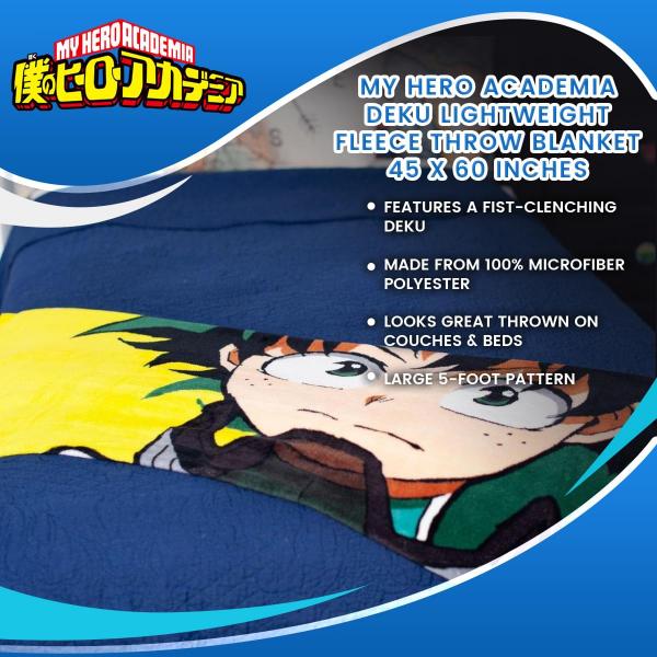 My Hero Academia Deku 45"x60" Fleece Throw Blanket picture