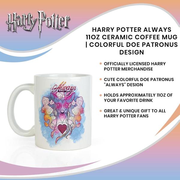 Harry Potter Always 11oz Mug | Colorful Doe Patronus Design picture