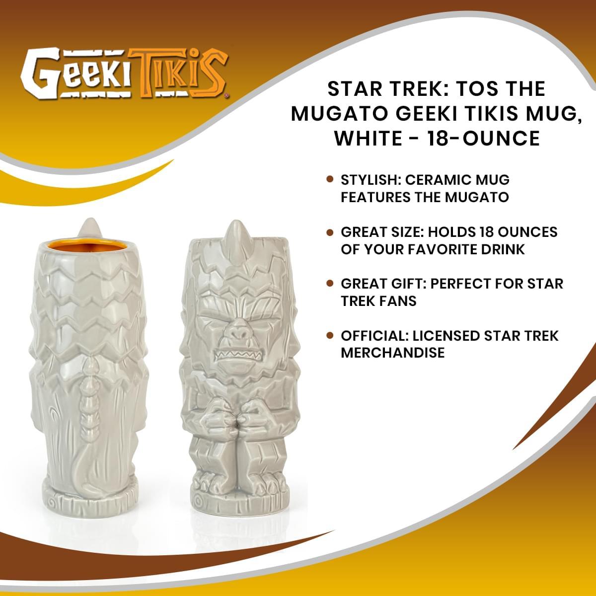 Geeki Tikis Star Trek: The Original Series Mugato Ceramic Mug | Holds 18 Ounces picture