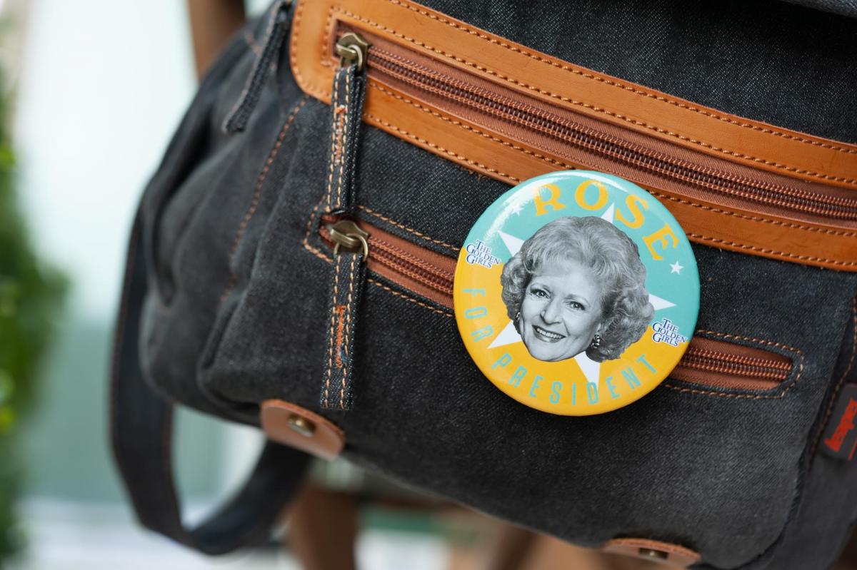 Golden Girls 2020 Rose For President 3 Inch Button Pin picture