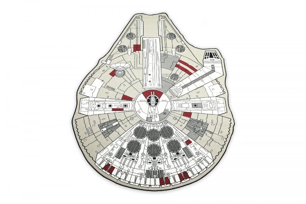 Star Wars Millennium Falcon 59 x 79 Inch Area Rug picture