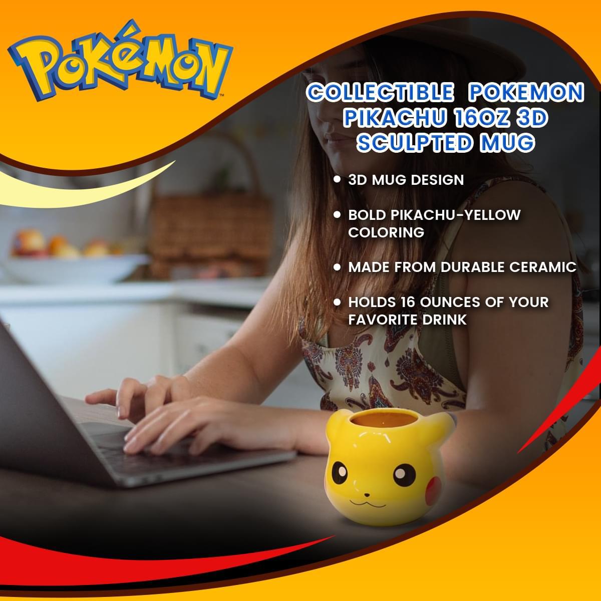 Pokemon Pikachu 16oz 3D Sculpted Mug picture