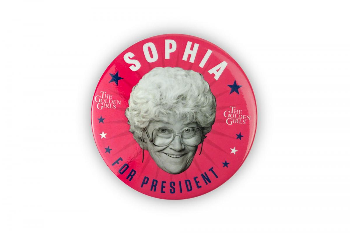 Golden Girls 2020 Sophia For President 3 Inch Button Pin picture