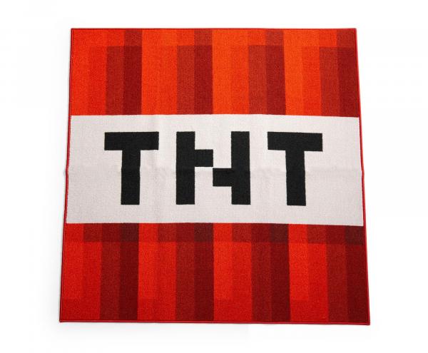 Minecraft Red TNT Block 52 Inch Square Area Rug picture
