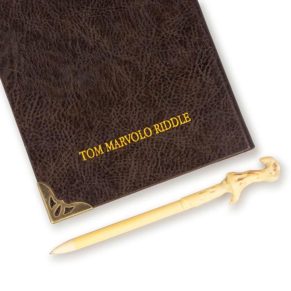 Harry Potter Tom Riddle Journal w/ Voldemort Wand Pen picture
