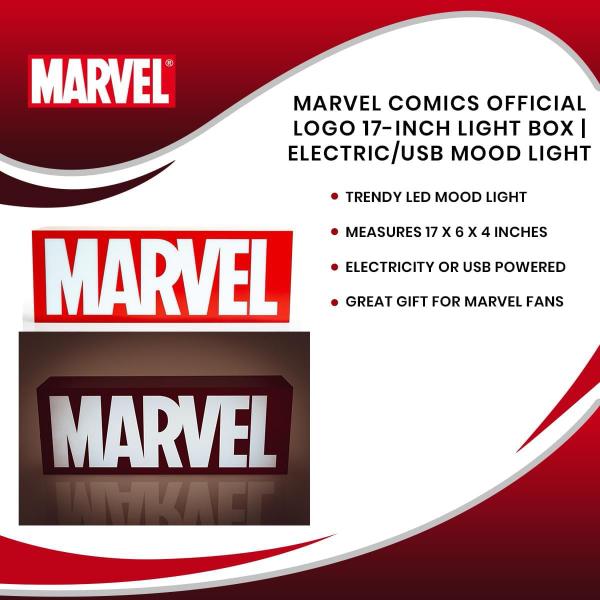 Marvel Official Logo 16.5 Inch USB/Electric Light Box picture