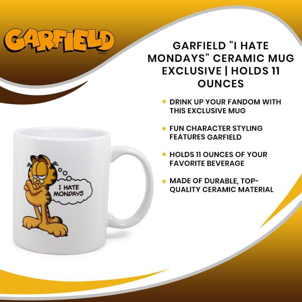 Garfield I Hate Mondays 11 Ounce Ceramic Mug picture