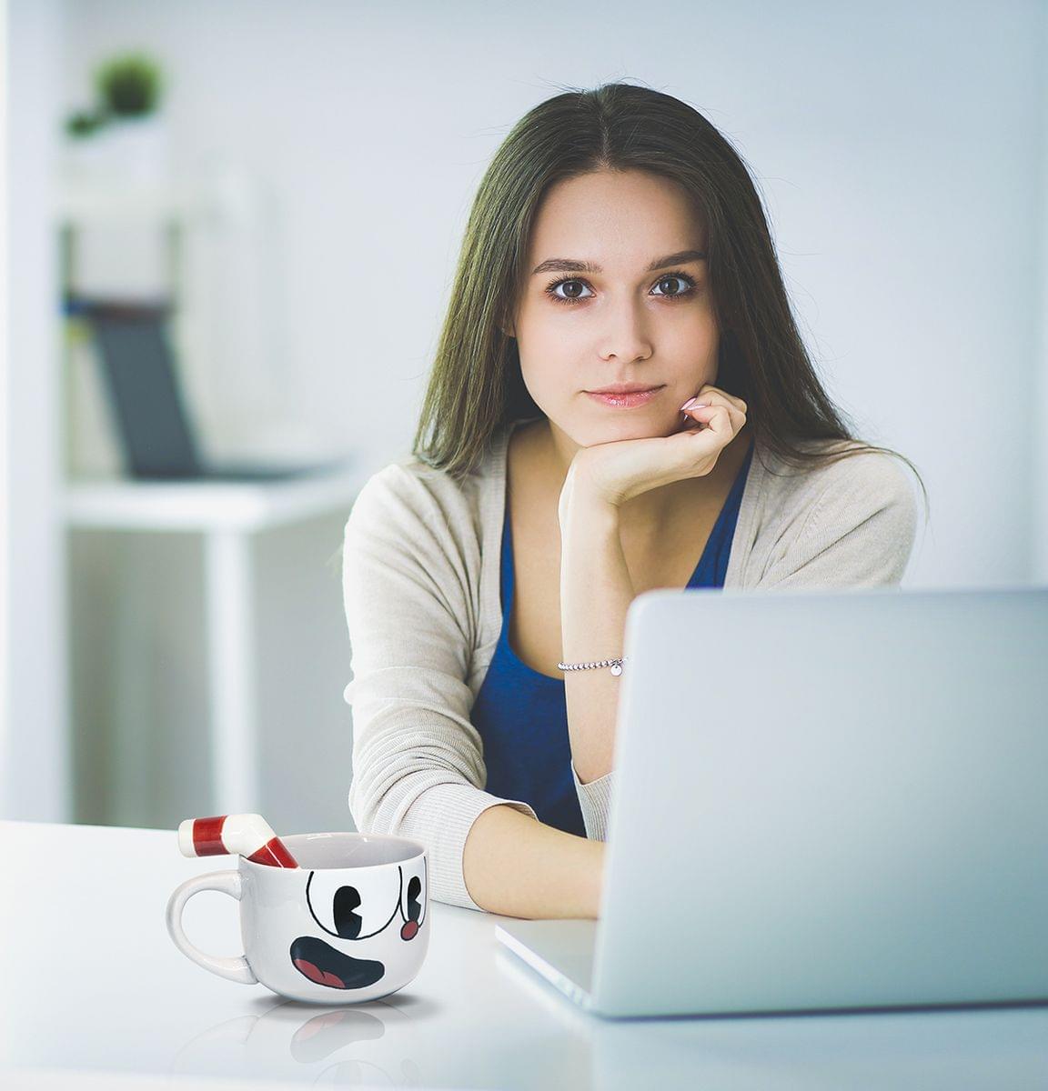 Cuphead 20oz Ceramic Molded Mug, Cuphead picture