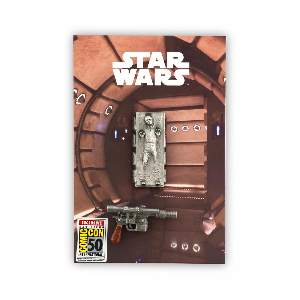 Star Wars Exclusive Han Solo Carbonite & Blaster Pin Set picture