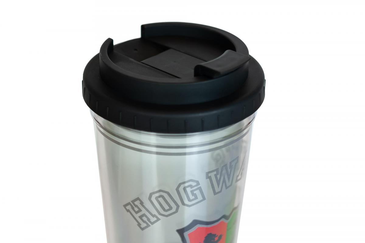 Harry Potter Hogwarts 24oz Double Walled Plastic Travel Mug picture