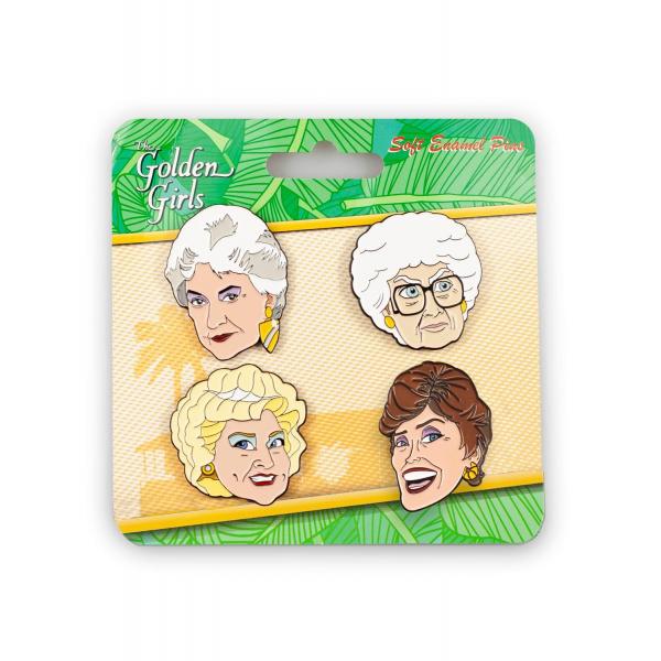 Golden Girls 4-Piece Enamel Collector Pin Set