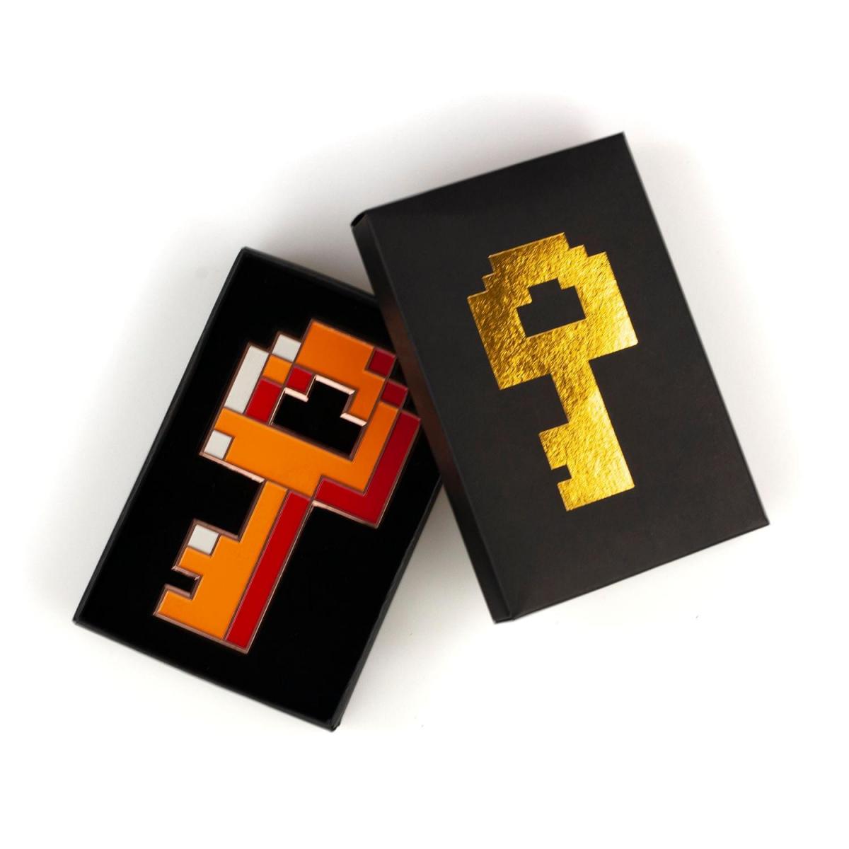 Legend of Zelda Diecast Metal 8-Bit Boss Key Replica picture