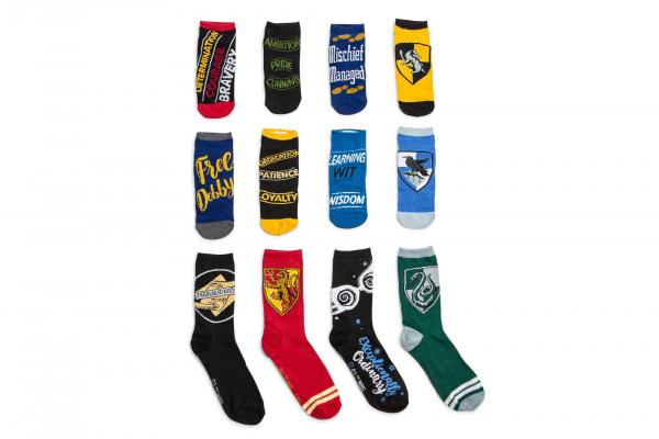 Harry Potter 12 Days of Socks Gift Set - 4 Crew | 8 Ankle picture