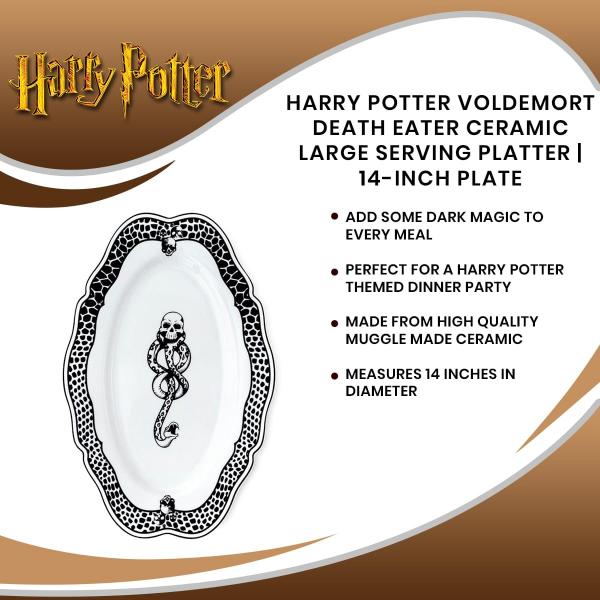 Harry Potter Death Eater 14 Inch Ceramic Serving Platter picture