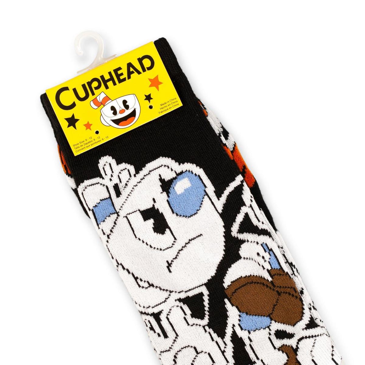 Cuphead Bang Bang Cuphead & Mugman Men's Crew Socks picture