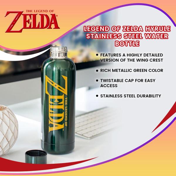 Legend of Zelda Hyrule Stainless Steel Water Bottle picture