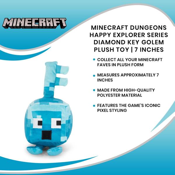 Minecraft Dungeons 7 Inch Diamond Key Golem Plush picture