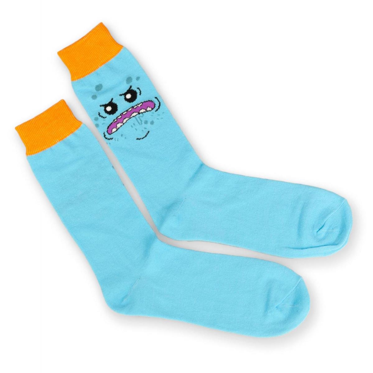 Rick and Morty OSFM Crew Socks, 1 Pair, Mr. Meeseeks picture