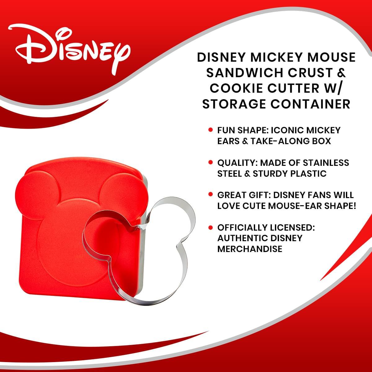 Disney Mickey Mouse Sandwich Cutter w/ Storage Container picture