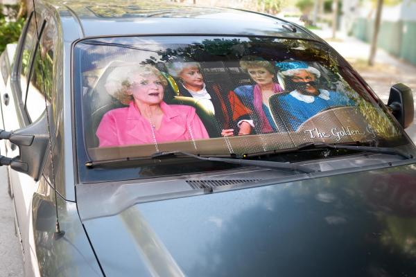 The Golden Girls Car Sunshade with Sophia Driving picture