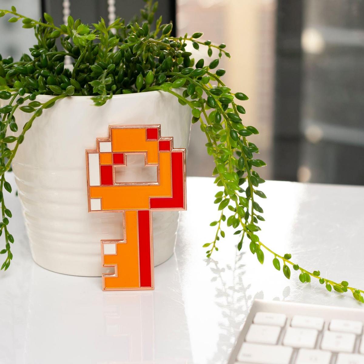 Legend of Zelda Diecast Metal 8-Bit Boss Key Replica picture