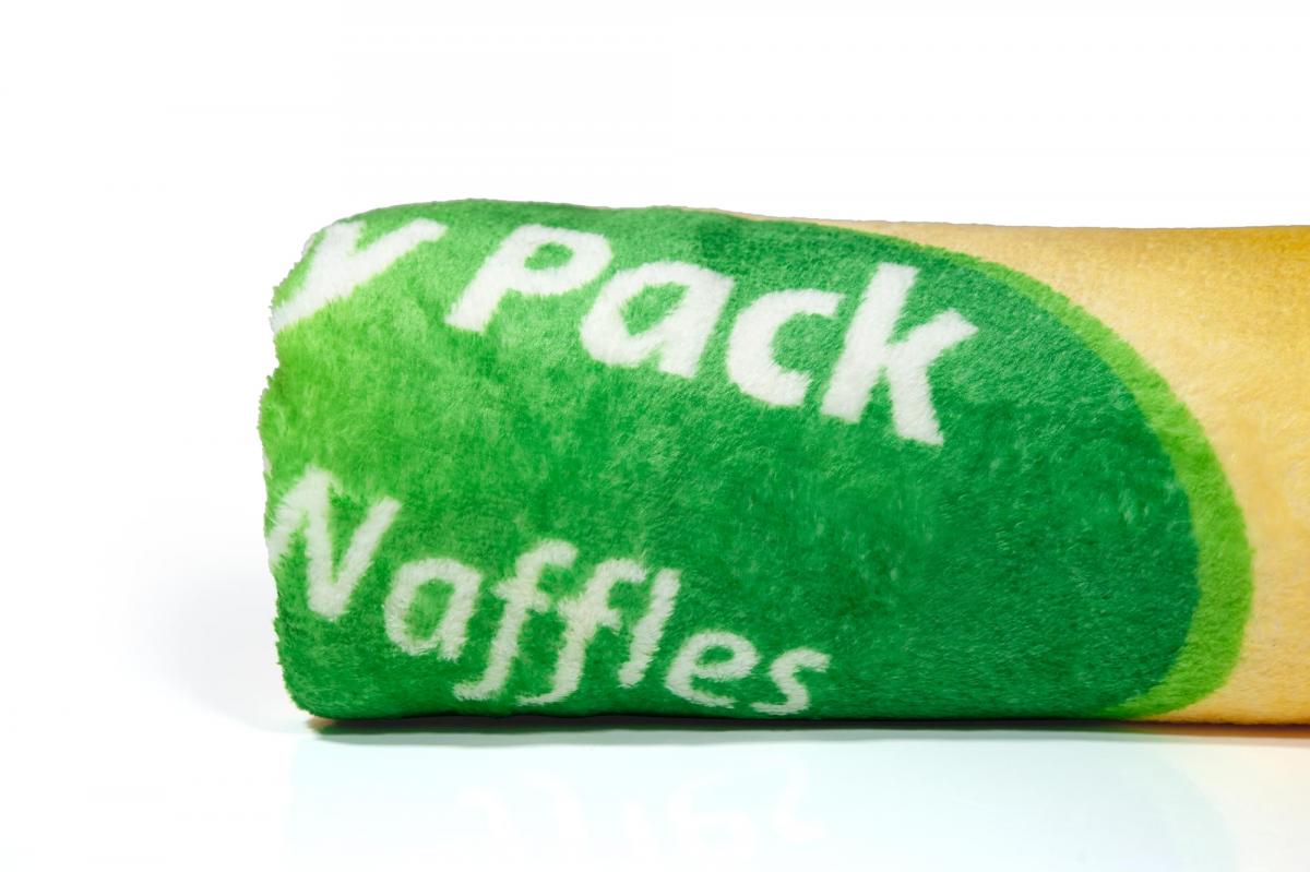 Eggo Waffle Box 45x60 Inch Fleece Throw Blanket picture