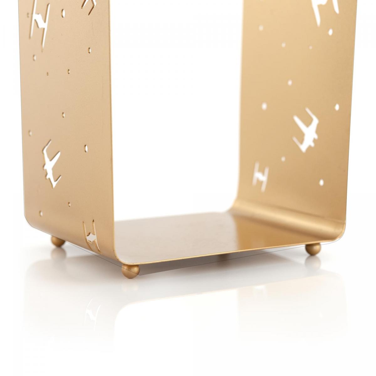 Star Wars Gold Diecut Death Star Stamped Iron Lantern picture