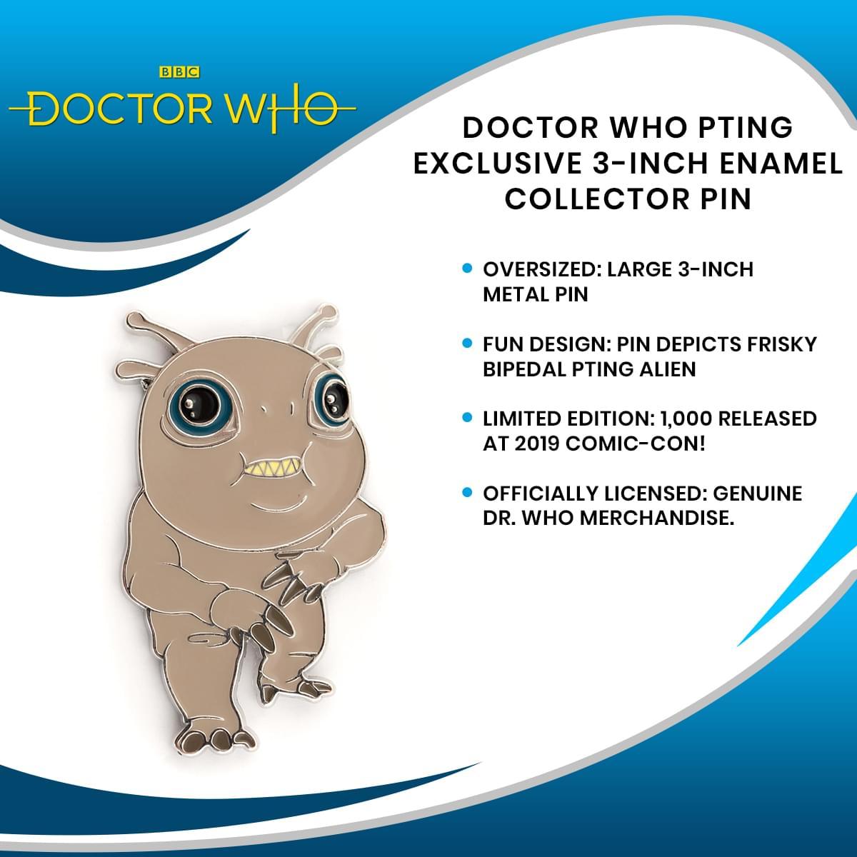 Doctor Who Pting Exclusive 3 Inch Enamel Collector Pin picture