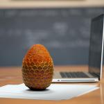 Dragon Egg 4.5-Inch Resin Paperweight Prop Replica - Red
