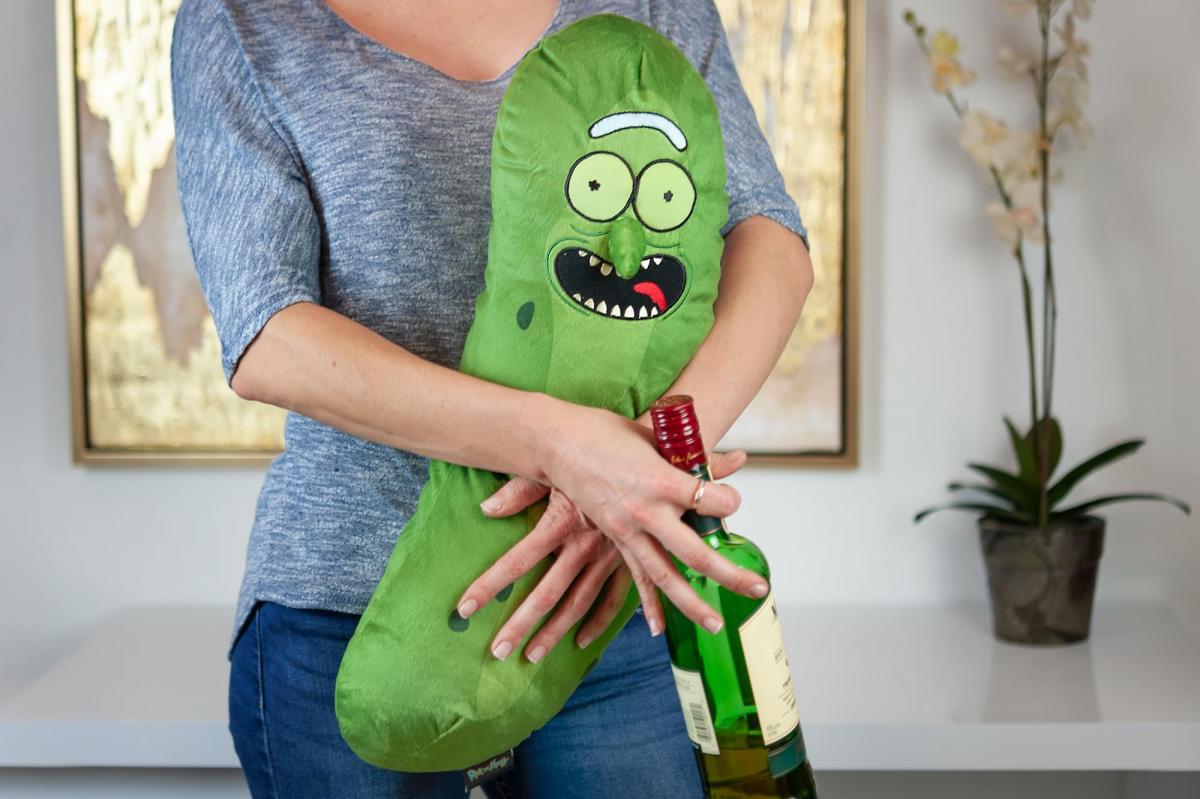Rick and Morty 20" Pickle Rick Plush Pillow picture